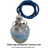 Milangaz Kamp Ocak Karavan Ocak Ev Ocak Uyumu Hazır Dolu 2kg Piknik Tüp Dedantör Hortum Set Takım Tüpgaz