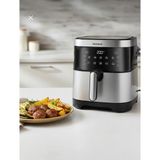 Milano Beautys Homend 2512H Airfryer Dijital Yağsız Fritöz – Dokunmatik Ekranlı Sıcak Hava Fritözü - Inox - Siyah