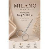 MİLANO BEAUTYS Kaş Makası Paslanmaz Çelik Kaş Bıyık Makası
