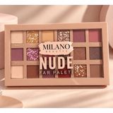 Milano Beautys Nude 18 Renk Göz Farı Paleti – Mat, Işıltılı ve Simli Far Paleti – Pembe, Kahve ve Nude Tonlar