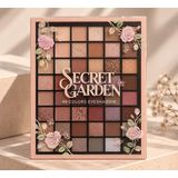 Milano Beautys Secret Garden 48 Renk Far Paleti – Mat, Işıltılı ve Simli Göz Farı – Nude, Toprak ve Pembe Tonları