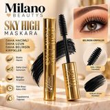 Milano Beautys Sky High Maskara – Hacim ve Uzunluk Veren Belirgin Kirpik Görünümlü Siyah Maskara