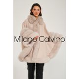 Milano Calvino Kürklü Kaşmir Panço