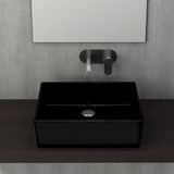 Mılano Çanak Lavabo 50 cm Parlak Siyah