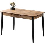 Milano Diş Budak Desen Açılır 120X70 Masa (Açılımış Ölçüsü 150X70) - Dışbudak - 120 x 70