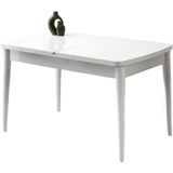 Milano Kelebek Beyaz Renk Açılır 130X80 Masa (Açılımış Ölçüsü 165X80) - 130 X 80