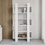 Milano Kitaplık, Raflı Kitaplık, Kütüphane, Çalışma Odası, Ev-Ofis, Beyaz