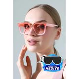 MİLANO KORS Kadın Pembe Çerçeve Degrade Cam Güneş Gözlüğü