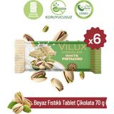 Milat Çikolata Milat Beyaz Fıstıklı Tablet Çikolata 6 × 70 g - 1 Adet