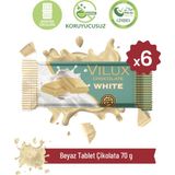Milat Çikolata Milat Beyaz Tablet Çikolata 6 × 70 g - 1 Adet