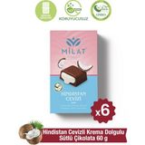 Milat Çikolata Milat Hindistan Cevizi Dolgulu Sütlü Çikolata 6 × 60 g - 1 Adet