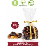 Milat Çikolata Milat Sütlü, Bitter Mix Çikolata Kaplı Portakal Draje 1 Kg - 1 Adet