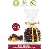 Milat Çikolata Milat Sütlü, Bitter Mix Çikolata Kaplı Portakal Draje 250 g - 1 Adet