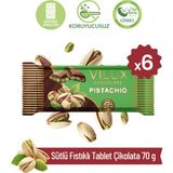 Milat Çikolata Milat Sütlü Fıstıklı Tablet Çikolata 6 × 70 g - 1 Adet