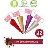 Milat Çikolata Milat Sütlü Şemsiye Çikolata 12 × 25 g - 1 Adet
