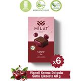 Milat Çikolata Milat Vişne Dolgulu Sütlü Çikolata 6 × 60 g - 1 Adet