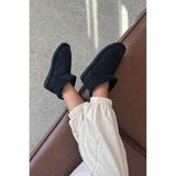 Milaya Shoes Mini Ince Taban Içi Tüylü Kışlık Kadın Bot Ayakkabı - Siyah