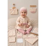 MİLAYS LİFE HOME COLLECTİON KIZ BEBEK YENİDOĞAN %100 ORGANİK PAMUK ÇİÇEK NAKIŞLI 10 PARÇA HASTANE ÇIKIŞ ZIBIN SETİ