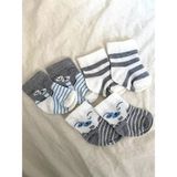 Milays Life Home Collection Milays Baby Kids Erkek Bebek Pamuklu Çorap 0-3 Ay - 0 - 3 Ay - Lacivert - Gri - Beyaz