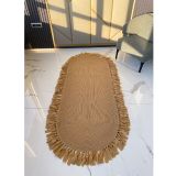 Milda Jüt Hasırlı El Örgüsü Kilim 78 Jüt Halı 80X150