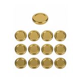 Milea 12 Adet Gold Kavanoz Kapağı – 38 mm (250 ML kavanozlara uyumlu)