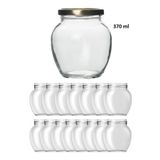 Milea 14 Adet 370 Ml Şeffaf Cam Yumurta Model Konserve Kavanozu Gold Metal Kapaklı