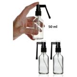 Milea 2 Adet Şeffaf Cam Ağız Boğaz Spreyi Şişesi 50 Ml