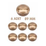Milea 6 Adet Derin Bronz Metal Ergo Bebek Mama Reçel Fıstık Ezmesi Kavanoz Kapağı – 89 mm (700 cc kavanozlara uyumlu)