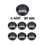 Milea 6 Adet Derin Siyah Metal Ergo Bebek Mama Reçel Fıstık Ezmesi Kavanoz Kapağı – 89 mm (700 cc kavanozlara uyumlu)