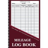Mileage Log Book: Odometer Tracker & Gas Expense Journal for Car, Truck, or Business Use | Track Miles, Maintenance & Fuel for Taxes | A5 Pocket Planner for Self-Employed Drivers