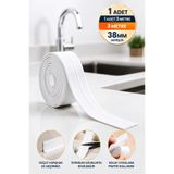 Milena Life Su Sızdırmaz Bant Banyo Mutfak Lavabo Küvet Tezgah Kenar Bantı 3m 38mm Su Geçirmez Yapışkan 1 Adet