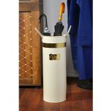 Milenay Lüks Altın Detaylı Dekoratif Metal Şemsiyelik, 22x22x55cm – Evinizin Şıklığını Tamamlayın!