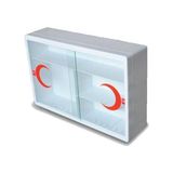 Milenyum Lüx Ecza Dolabı Beyaz Renk 45 cm Genişlikte Modern Tasarım Özellikli Depolama