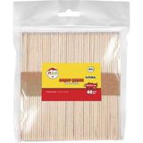 mileo ahşap çubuk dil çubuğu kare 114x10x2 mm naturel 1830 (40 lı paket) - Yok