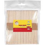 Mileo Ahşap Çubuk Dil Çubuğu Kare 114X10x2 Mm Naturel 1830 (40 Lı Paket)