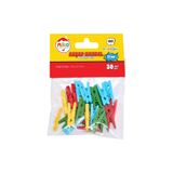 MİLEO AHŞAP RENKLİ 25MM MANDAL