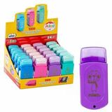 Mileo Trio İkili Hazneli Ve Fırçalı Kalemtraş 6753 (24 Lü Paket)