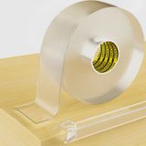 MILEQEE Şeffaf Kenar Koruyucu Şerit, 4,0 cm x 16,4FT, Keskin Kenar Sarma Kapak Bandı, Dolap Kapı Masası Cam Masa Yatak Mobilyaları için Kendinden Yapışkanlı Koruyucu Tampon Koruyucuları, Mutfak