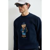 Mıles Erkek Sweatshirt Kırık Beyaz