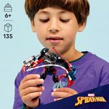 Miles Morales Robotu, Örümcek Adam 2099’A Karşı 76337-6 Yaş Üzeri Kız Ve Erkek Çocuklar İçin 2 Minifigür İçeren Yaratıcı Oyuncak Yap�