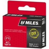 Miles Zımba Teli TIP53 No:3 3/8 1000LI Pkt - 1000 Adet