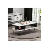 Milestone Orta Sehpa - Beyaz / Siyah MLS1029BSH