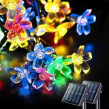 Miletus Güneş Enerjili LED Bahçe Aydınlatması 5m Renkli Kiraz(Rgb) Solar LED Lamba Güneş Enerjili LED Lamba