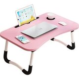 Miletus Laptop Sehpası Ders Çalışma Masası Çocuk Çalışma Yatak Sehpası Ders Masası Pembe KP - 60 x 40 x 28 cm