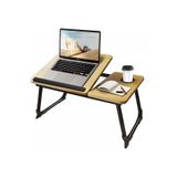 miletus Laptop Standı Yükseltilebilir Ahşap Renk Ders Çalışma Masası Çocuk Çalışma Sehpası Yatak Sehpası YK