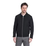 Miley Erkek Siyah Slim Fit Esneyen Kumaş Baharlık Trenç Ceket-Mont Siyah 52