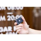 Mili Tag Valiz Takip Cihazlı GPS Apple Find My Çocuk Valiz Akıllı Konum Takip Cihazı (Apple Uyumlu) - Açık Beyaz