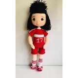 Mili Takımlı Fanatik Bebek Amigurumi Organik Oyuncak