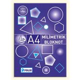 Milimetrik Bloknot A4 Mavi 30 Yaprak