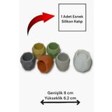 Milinza Beton Saksı Silikon Kalıbı, Beton Harcı, Taş Tozu , Alçı Döküm Kalıbı